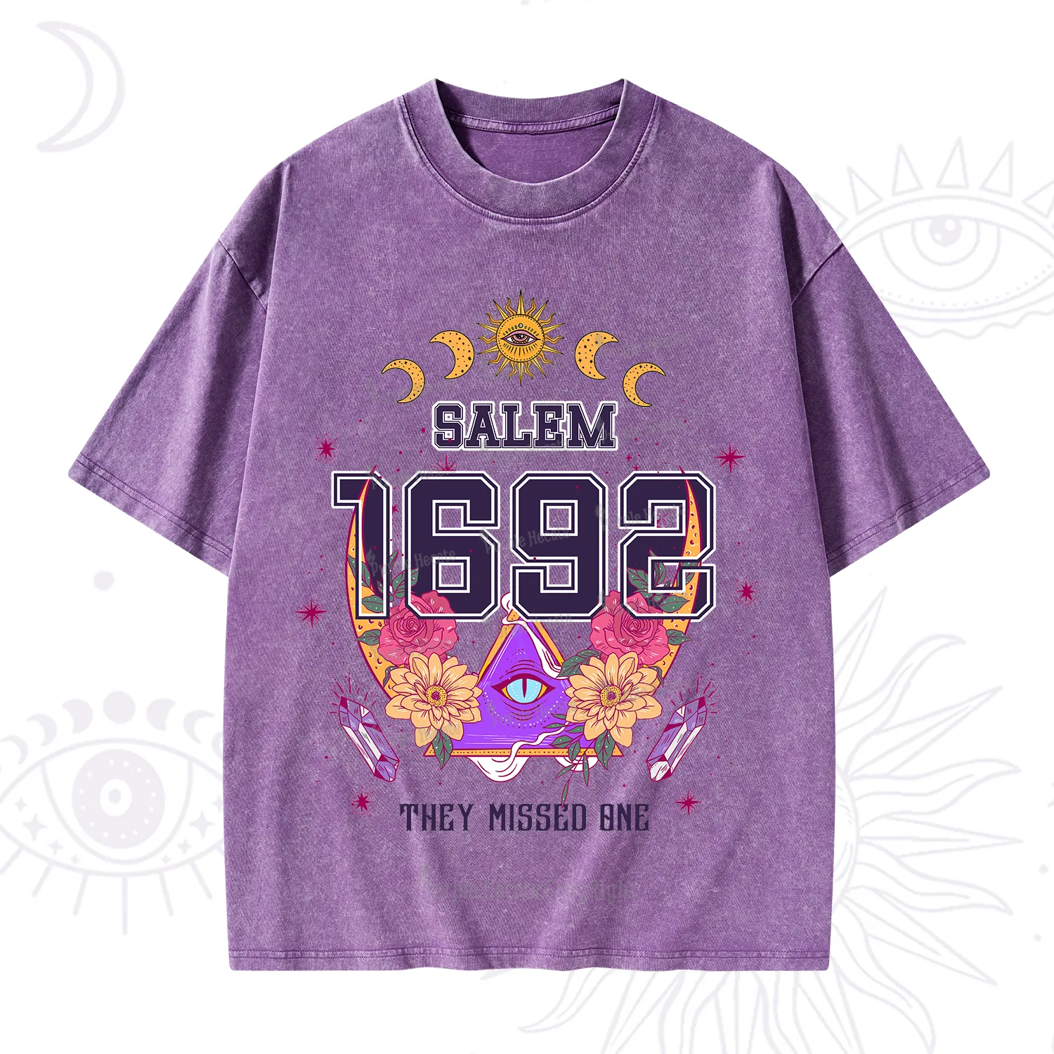 Purplehecate Salem 1692 They Missed One Washed T-Shirt