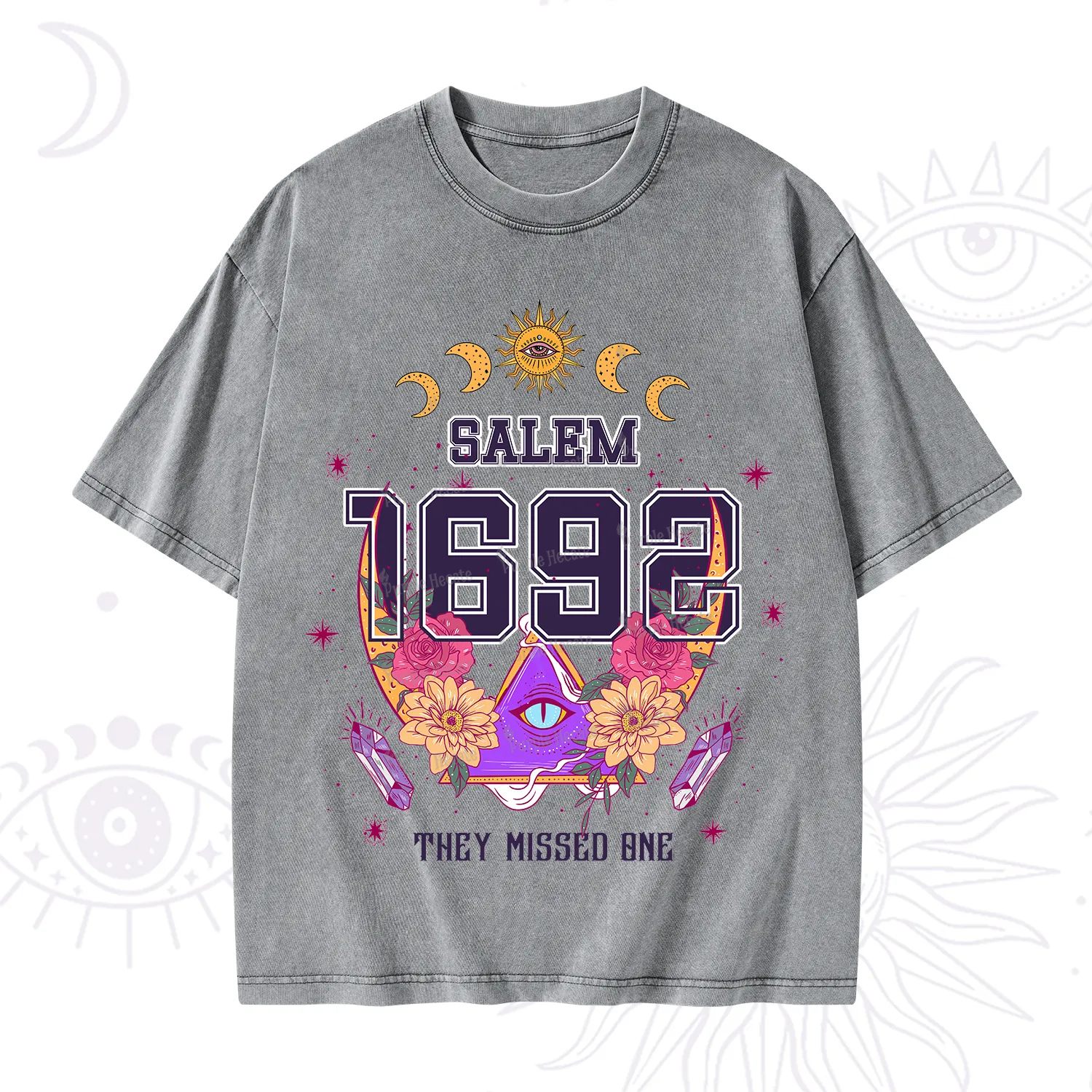 Purplehecate Salem 1692 They Missed One Washed T-Shirt