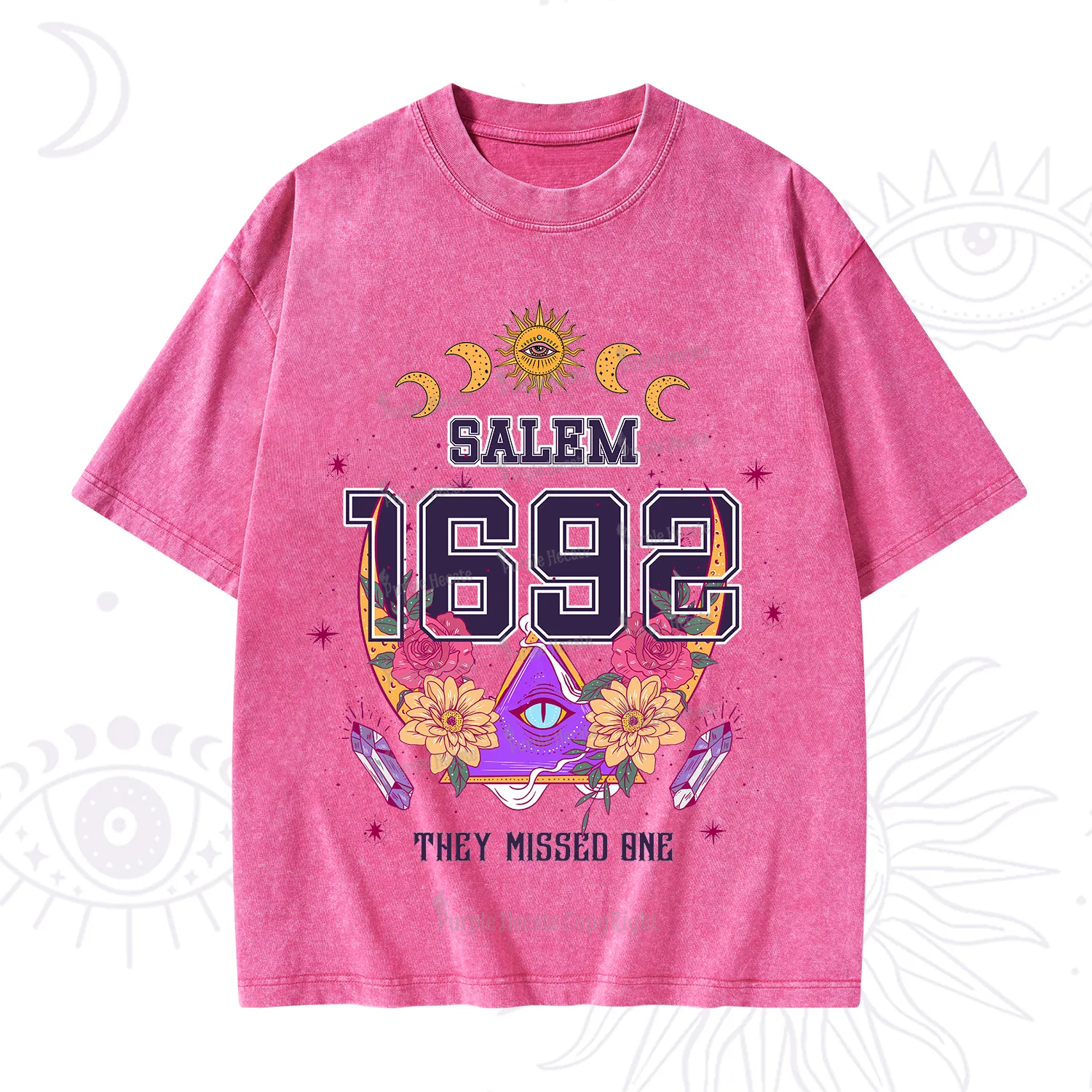 Purplehecate Salem 1692 They Missed One Washed T-Shirt