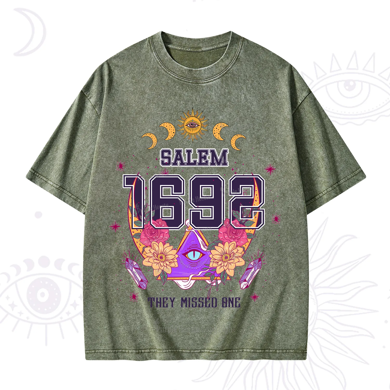 Purplehecate Salem 1692 They Missed One Washed T-Shirt