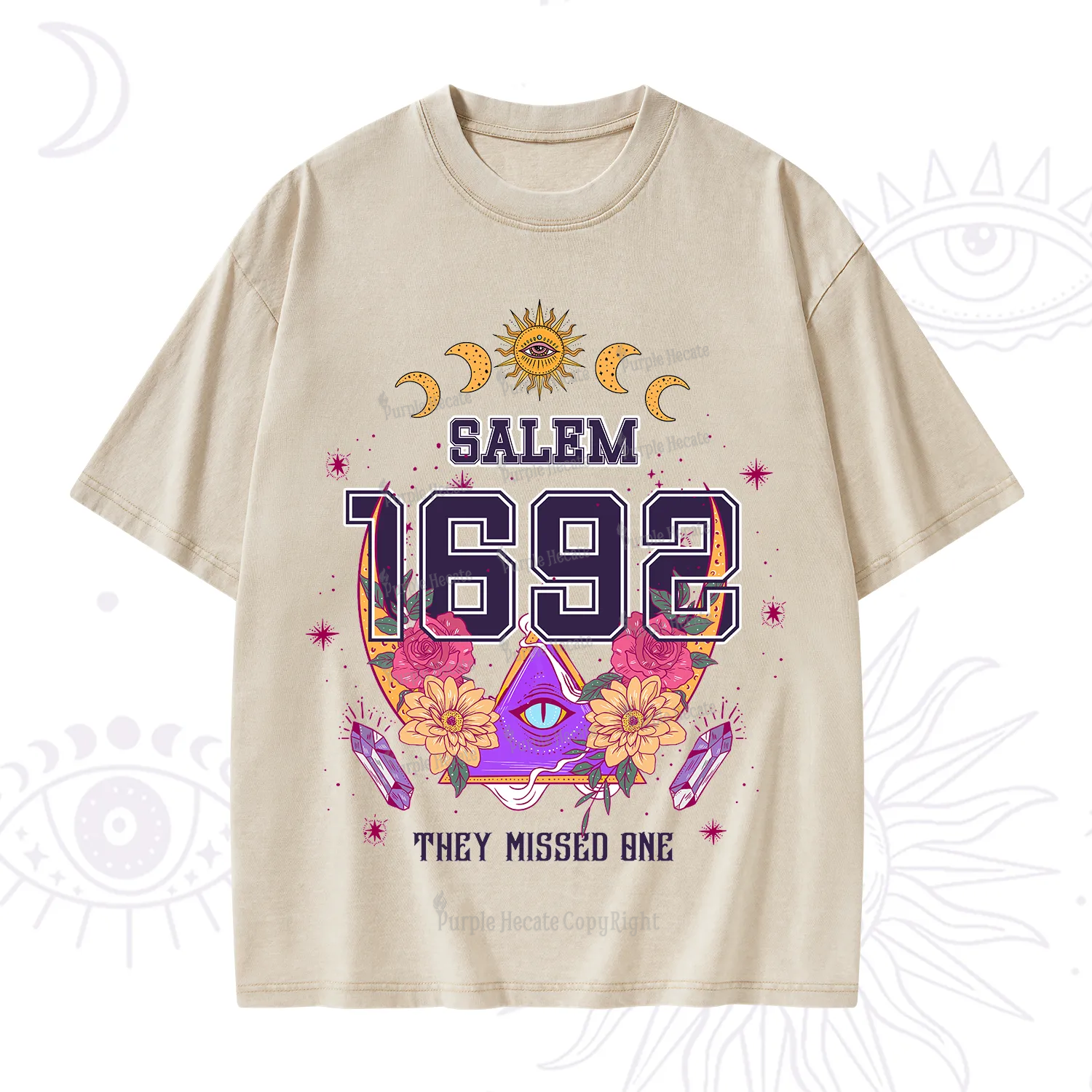 Purplehecate Salem 1692 They Missed One Washed T-Shirt