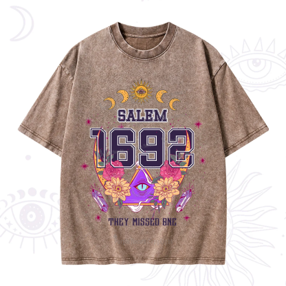 Purplehecate Salem 1692 They Missed One Washed T-Shirt