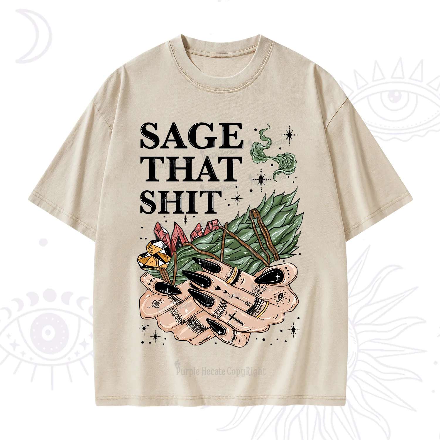 Purplehecate Smudge That Shit Washed T-Shirt