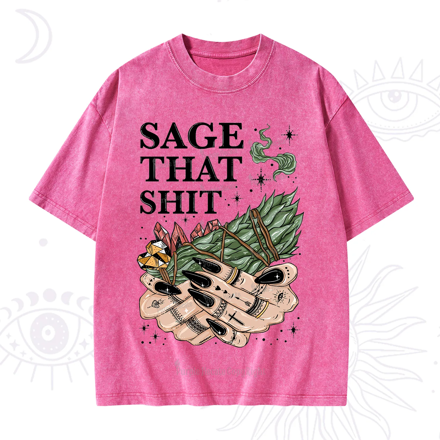 Purplehecate Smudge That Shit Washed T-Shirt