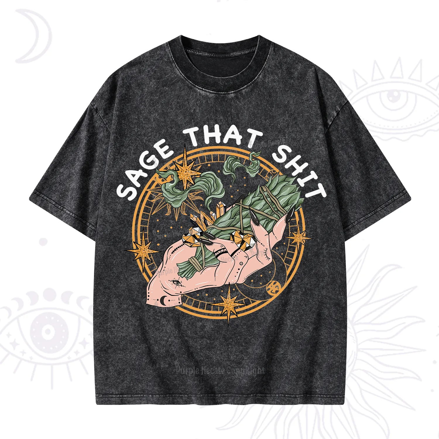 Purplehecate Smudge That Shit Washed T-Shirt