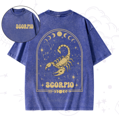Purplehecate Zodiac Scorpio Under the Stars Washed T-Shirt