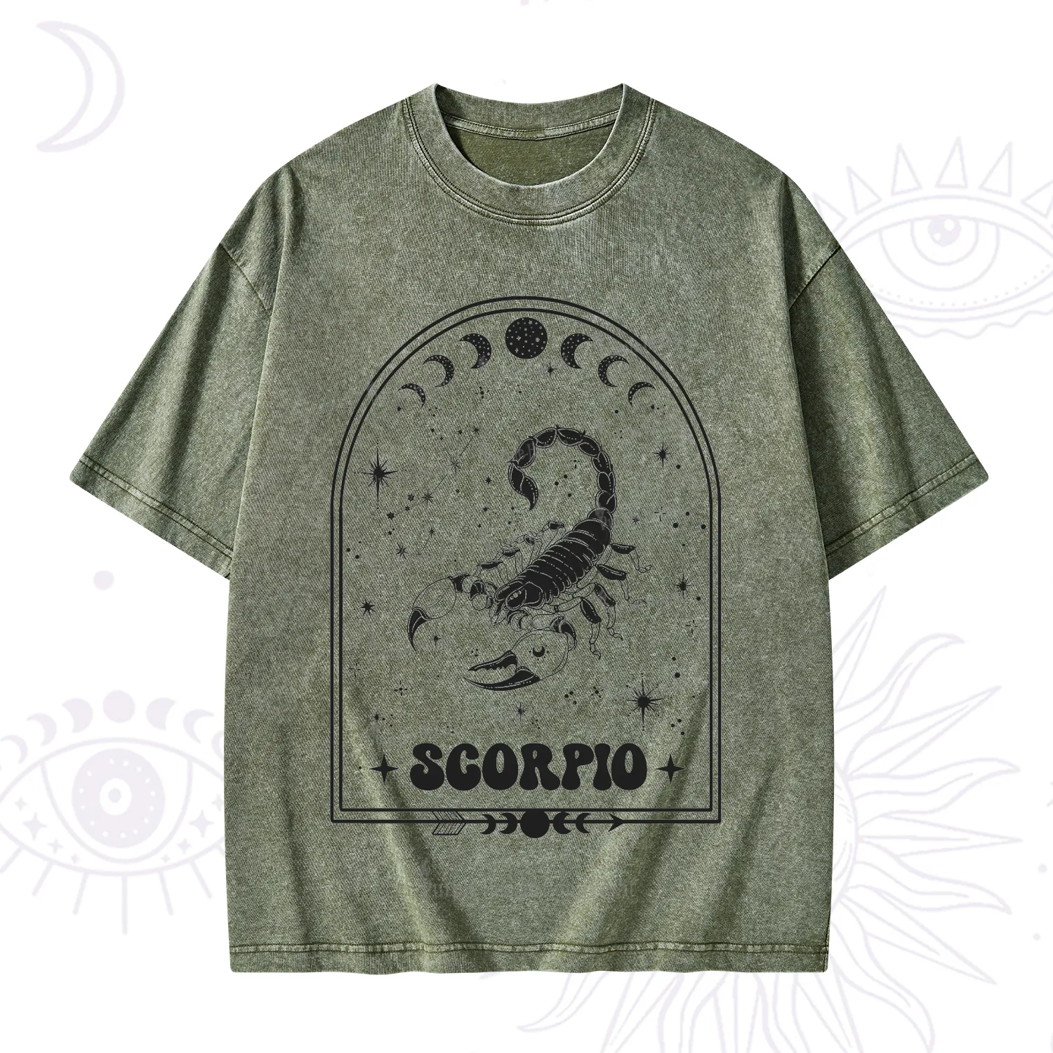 Purplehecate Zodiac Scorpio Under the Stars Washed T-Shirt
