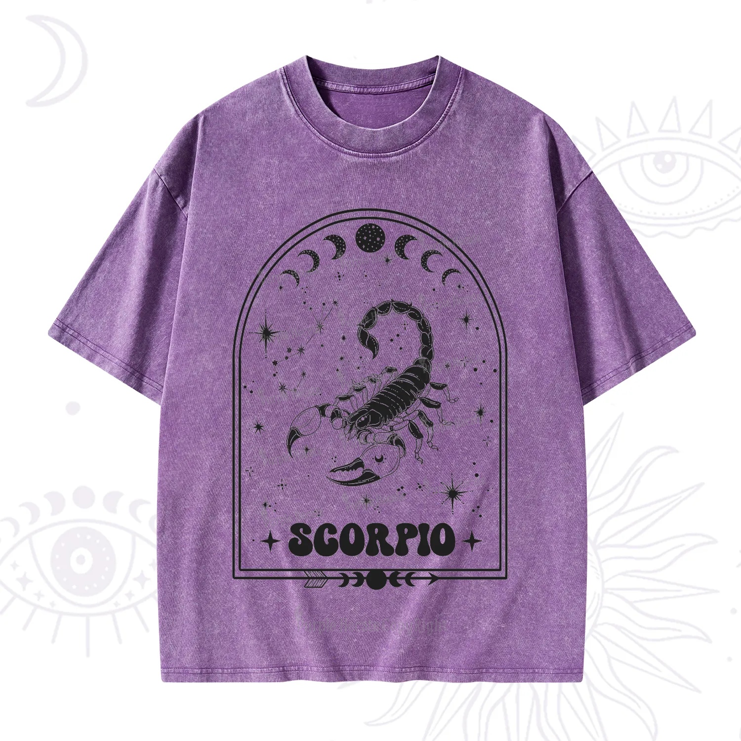 Purplehecate Zodiac Scorpio Under the Stars Washed T-Shirt