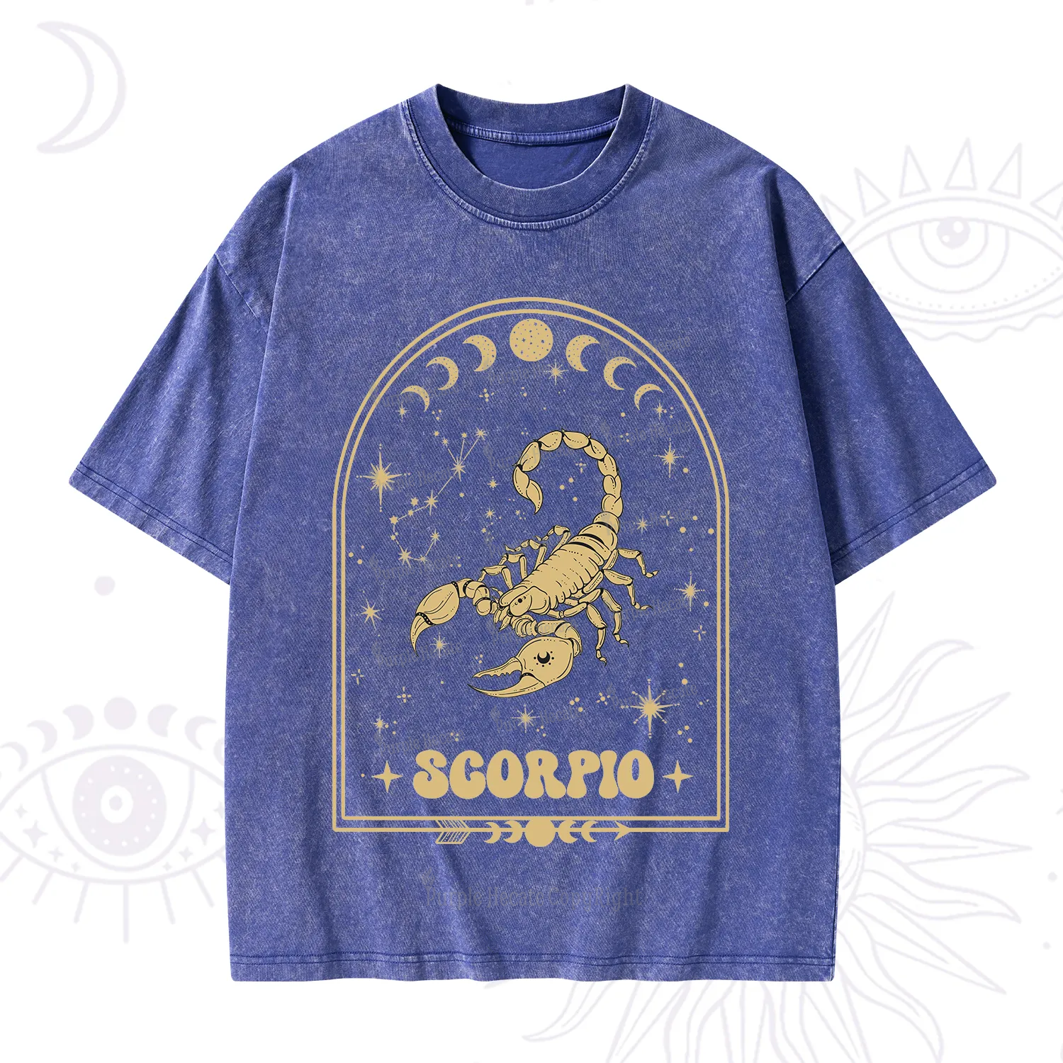 Purplehecate Zodiac Scorpio Under the Stars Washed T-Shirt