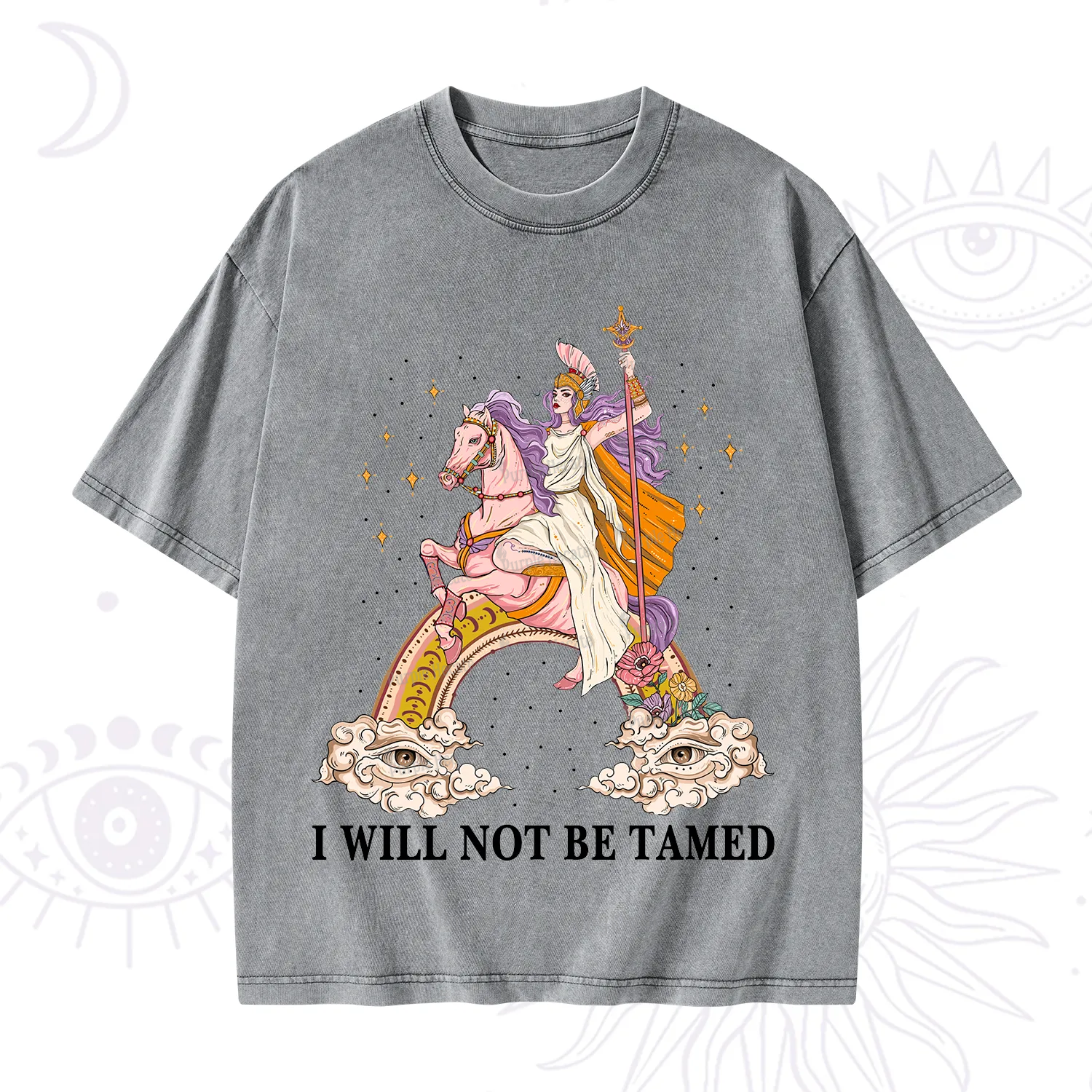 Purplehecate I Will Not Be Tamed Washed T-Shirt
