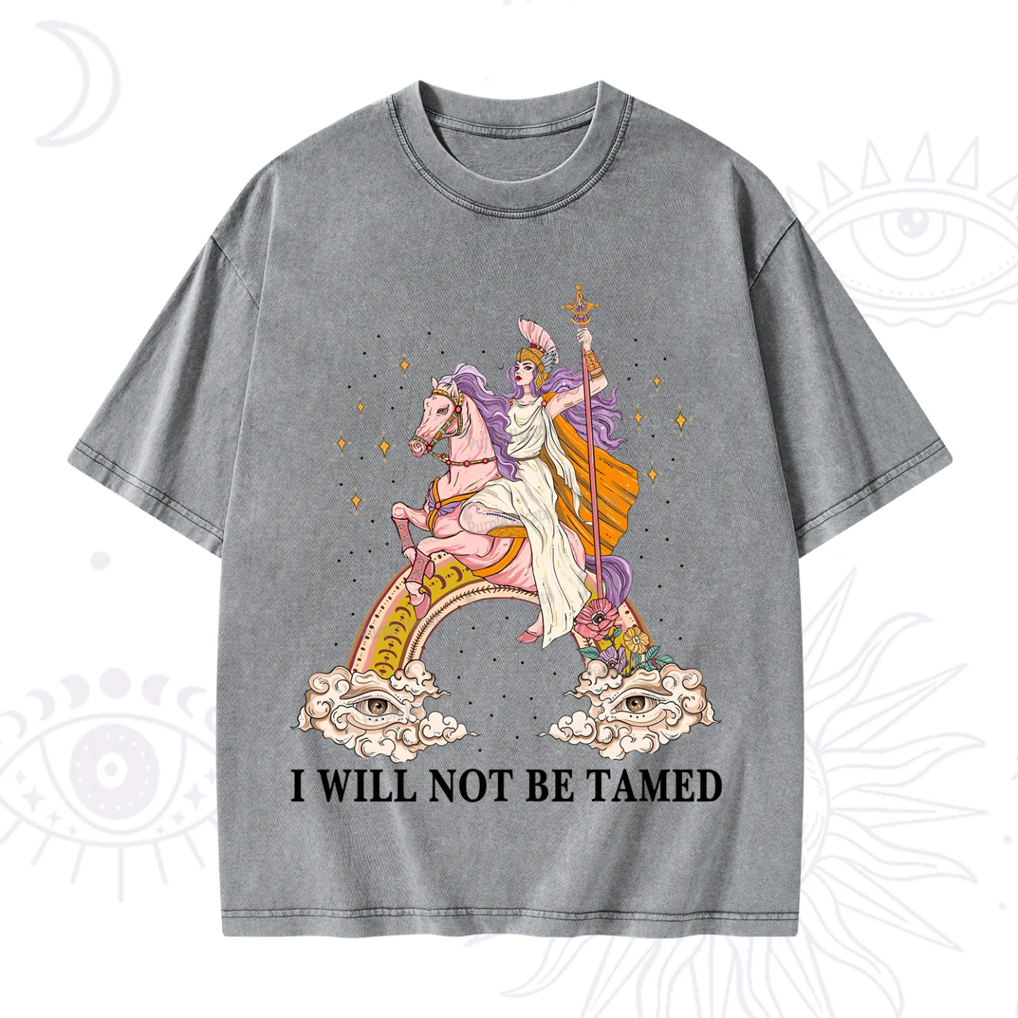 Purplehecate I Will Not Be Tamed Washed T-Shirt