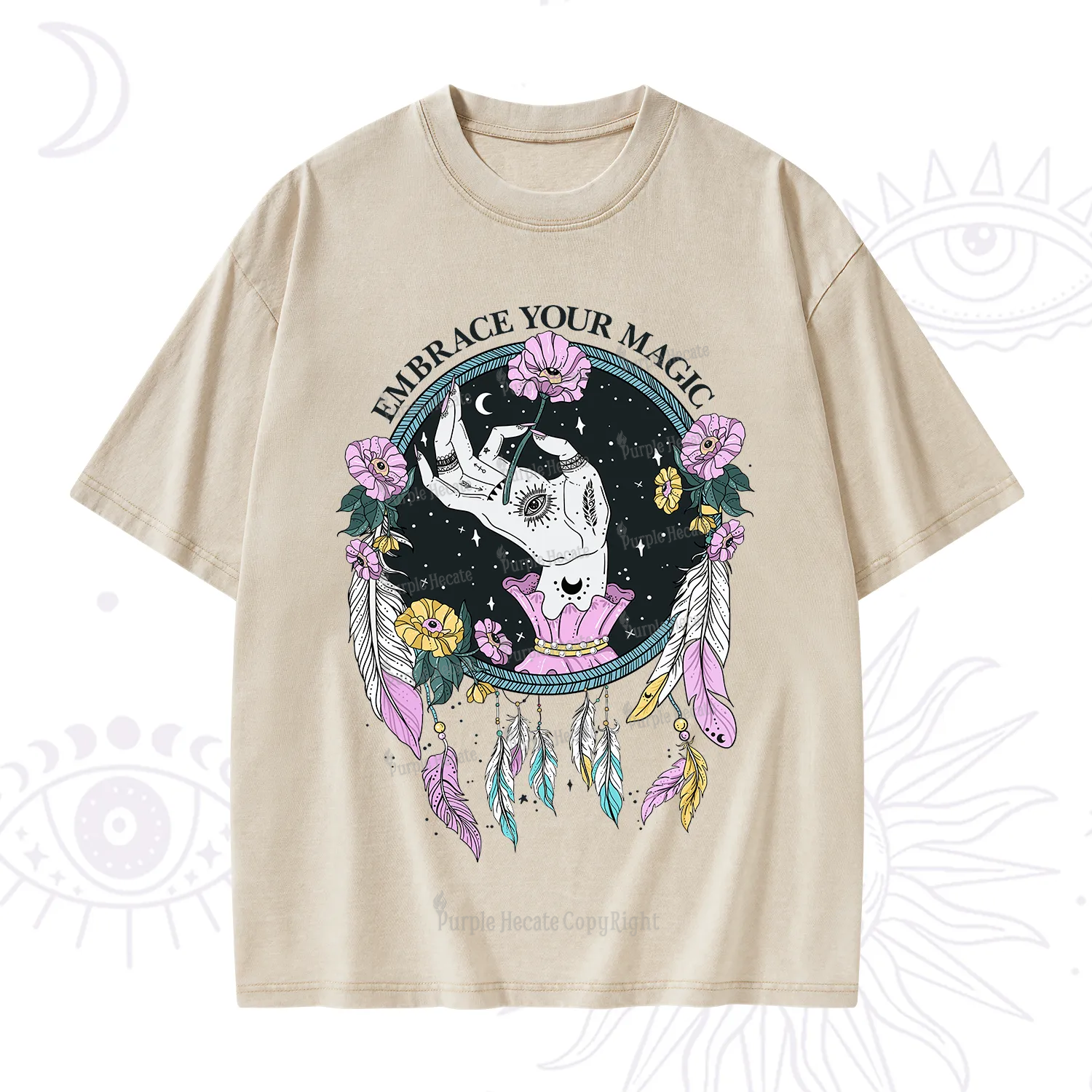 Purplehecate Embrace Your Magic Washed T-Shirt