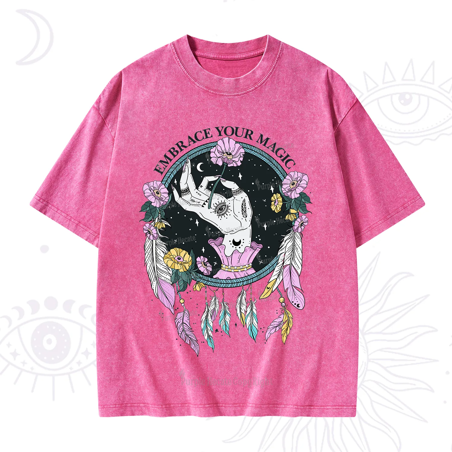 Purplehecate Embrace Your Magic Washed T-Shirt