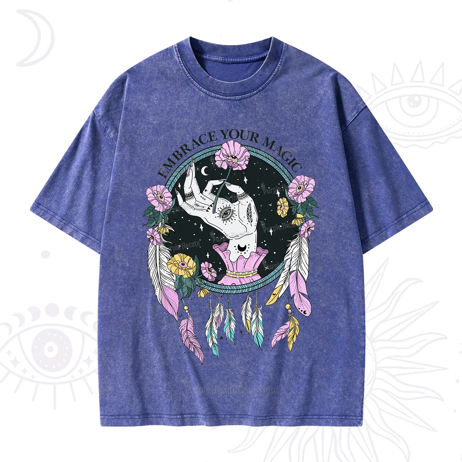 Purplehecate Embrace Your Magic Washed T-Shirt
