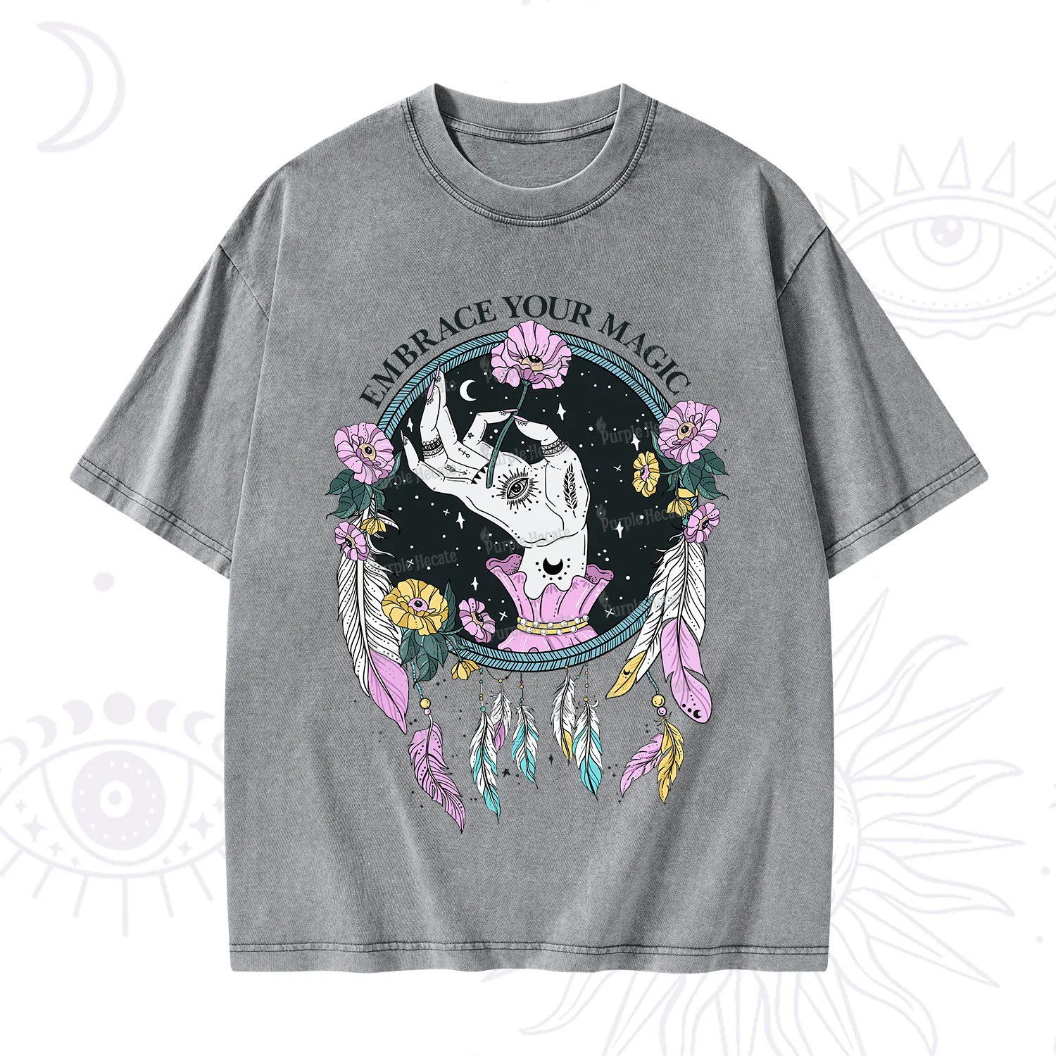 Purplehecate Embrace Your Magic Washed T-Shirt