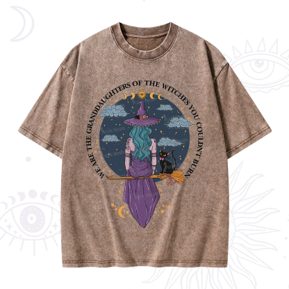 Purplehecate We Are the Granddaughters of the Witches You Could Not Burn Washed T-Shirt
