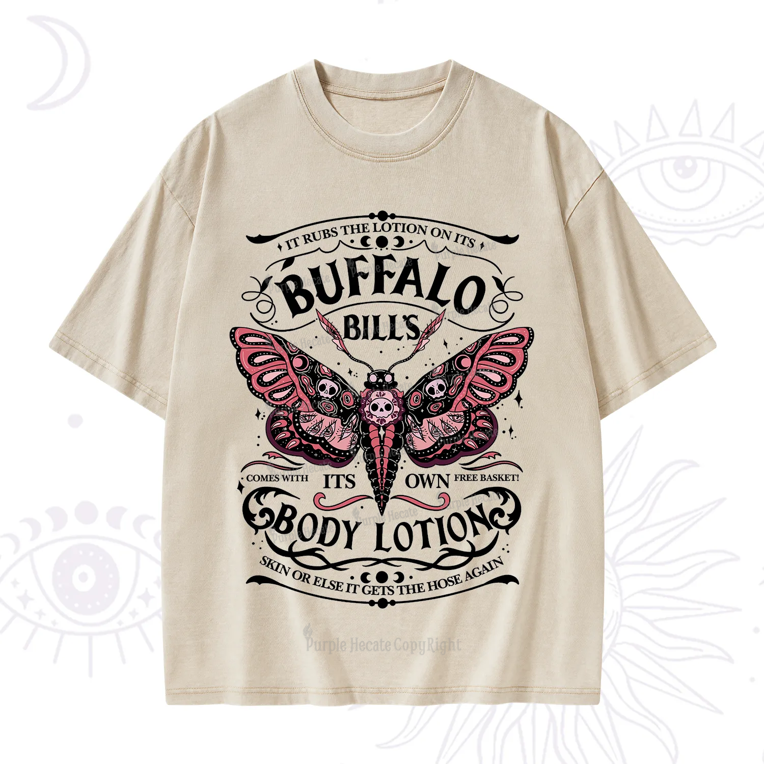 Purplehecate Buffalo Bill's Body Lotion Washed T-Shirt