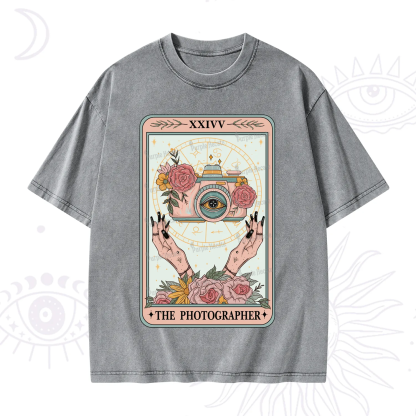 Purplehecate The Photographter Tarot Washed T-Shirt