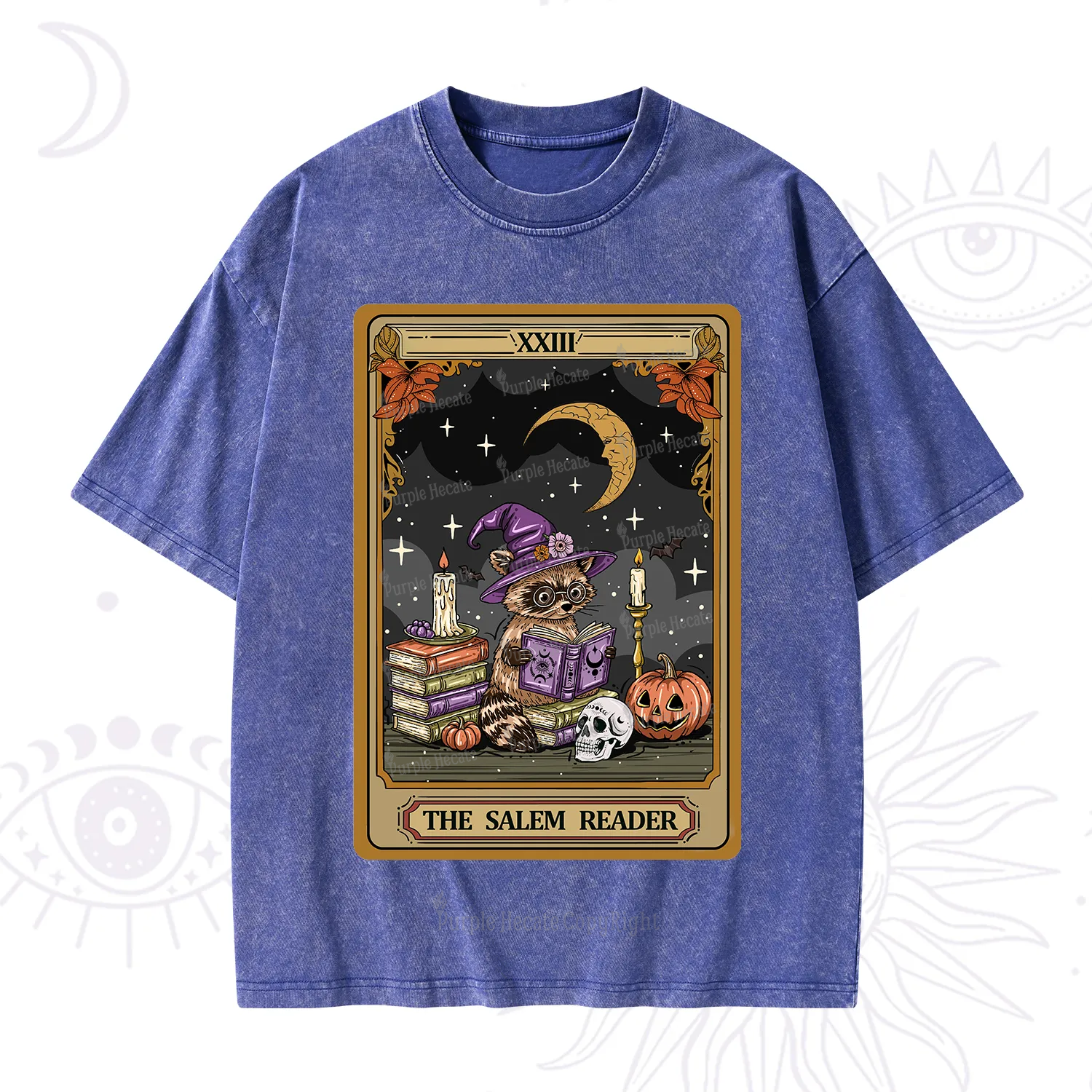 Purplehecate The Salem Reader Tarot Washed T-Shirt