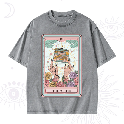 Purplehecate The Writer Tarot Card Washed T-Shirt