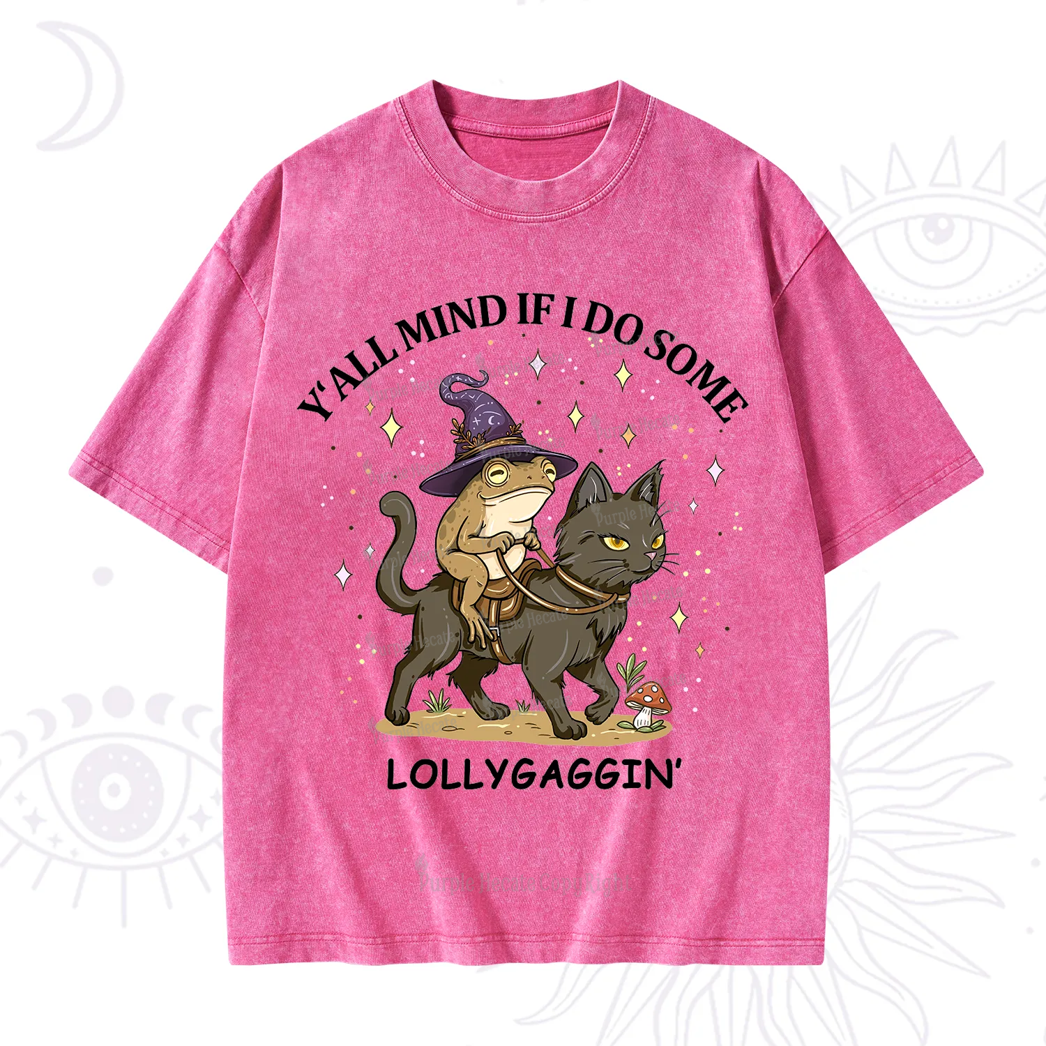 Purplehecate Y'all Mind If I Do Some Lollygaggin' Washed T-Shirt