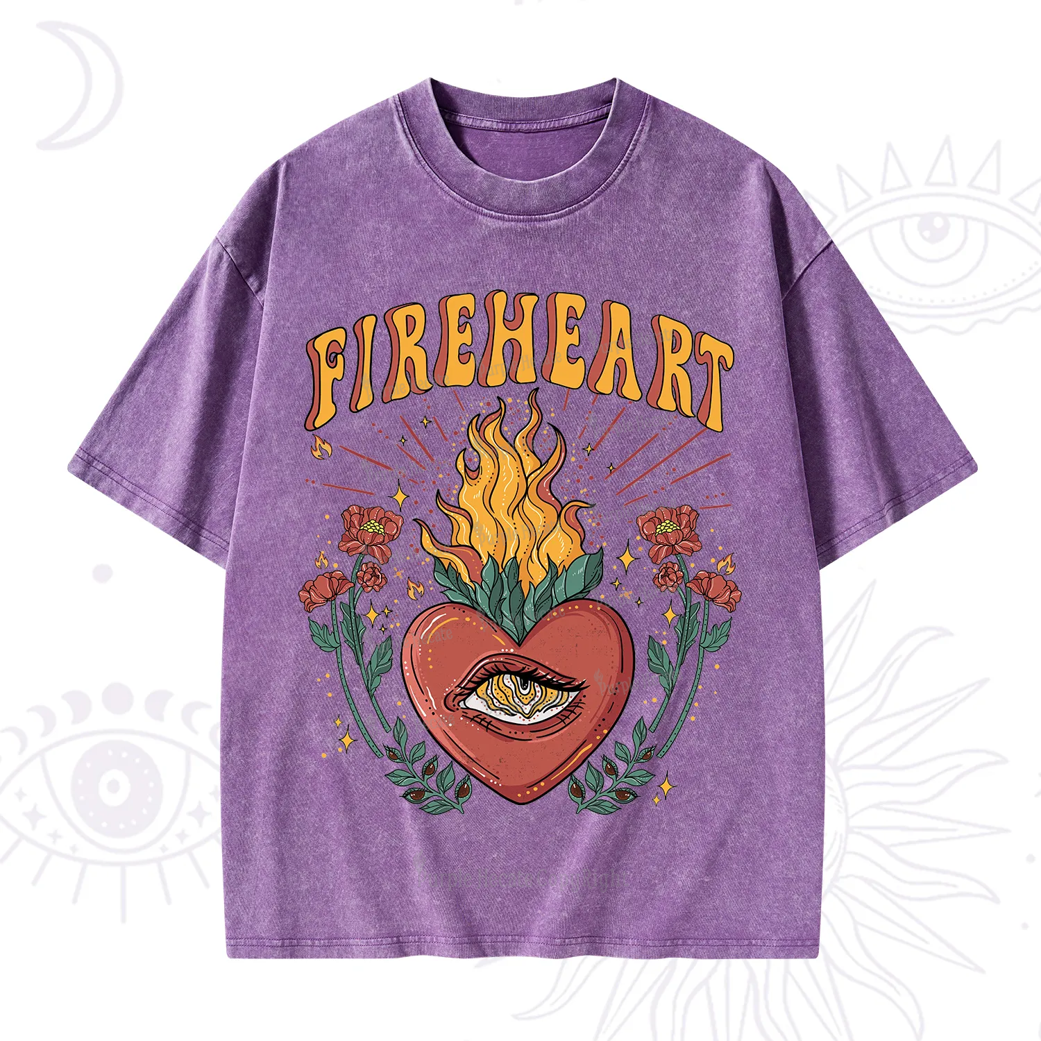 Purplehecate Fireheart Washed T-Shirt