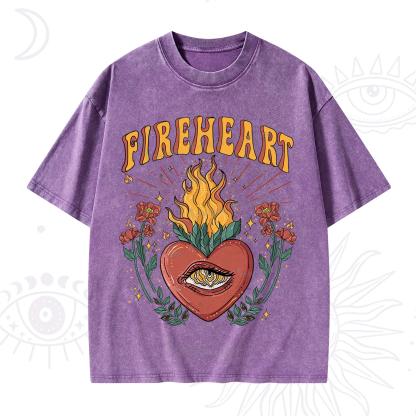Purplehecate Fireheart Washed T-Shirt