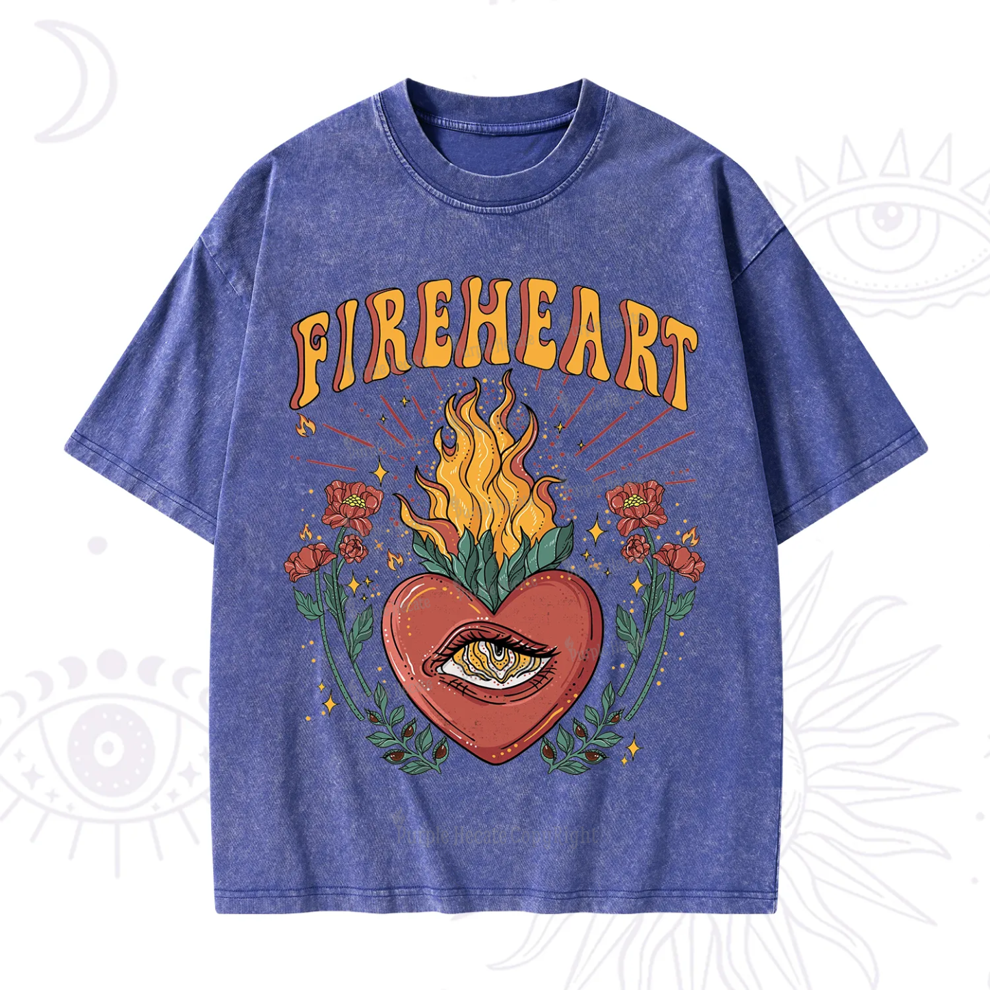 Purplehecate Fireheart Washed T-Shirt