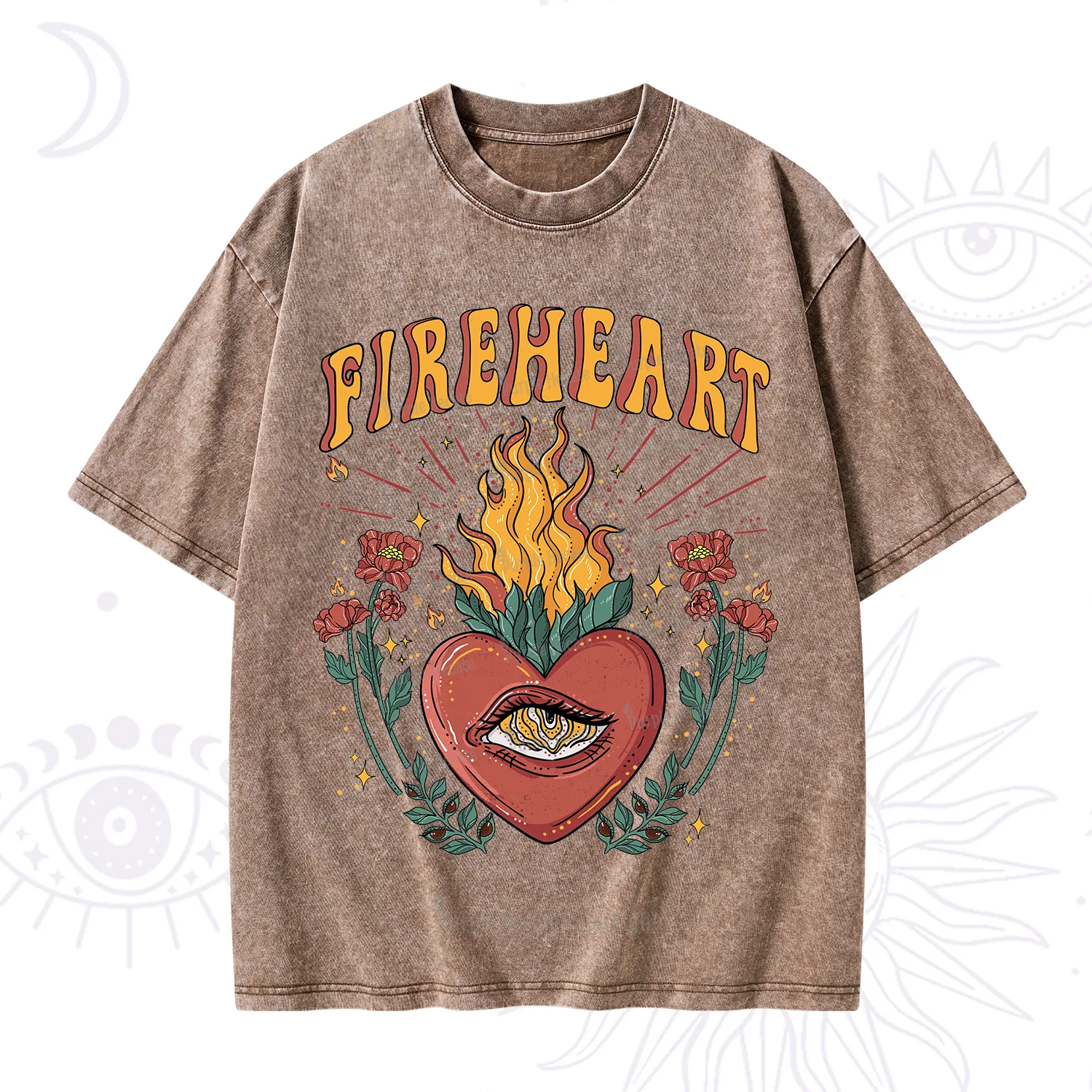 Purplehecate Fireheart Washed T-Shirt