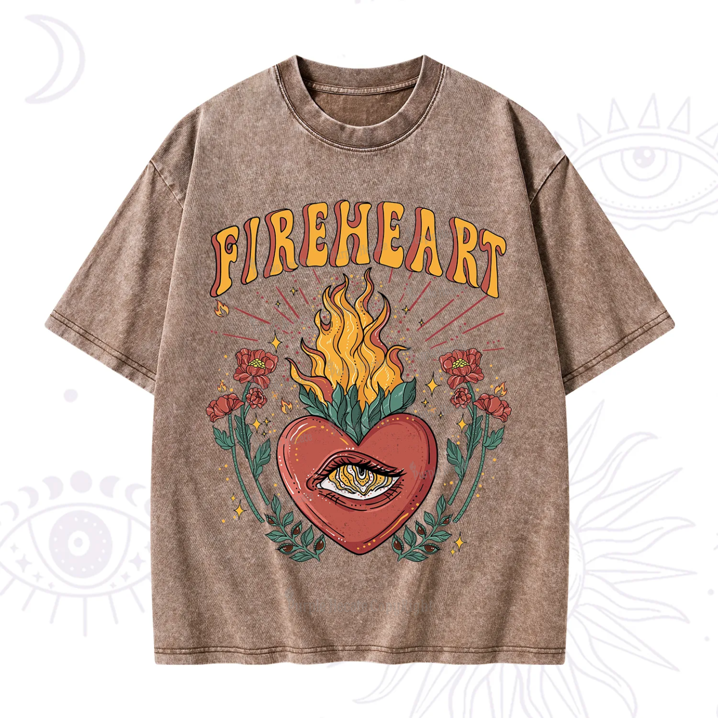 Purplehecate Fireheart Washed T-Shirt