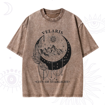 Purplehecate Moonlit Peaks of Starlight Washed T-Shirt