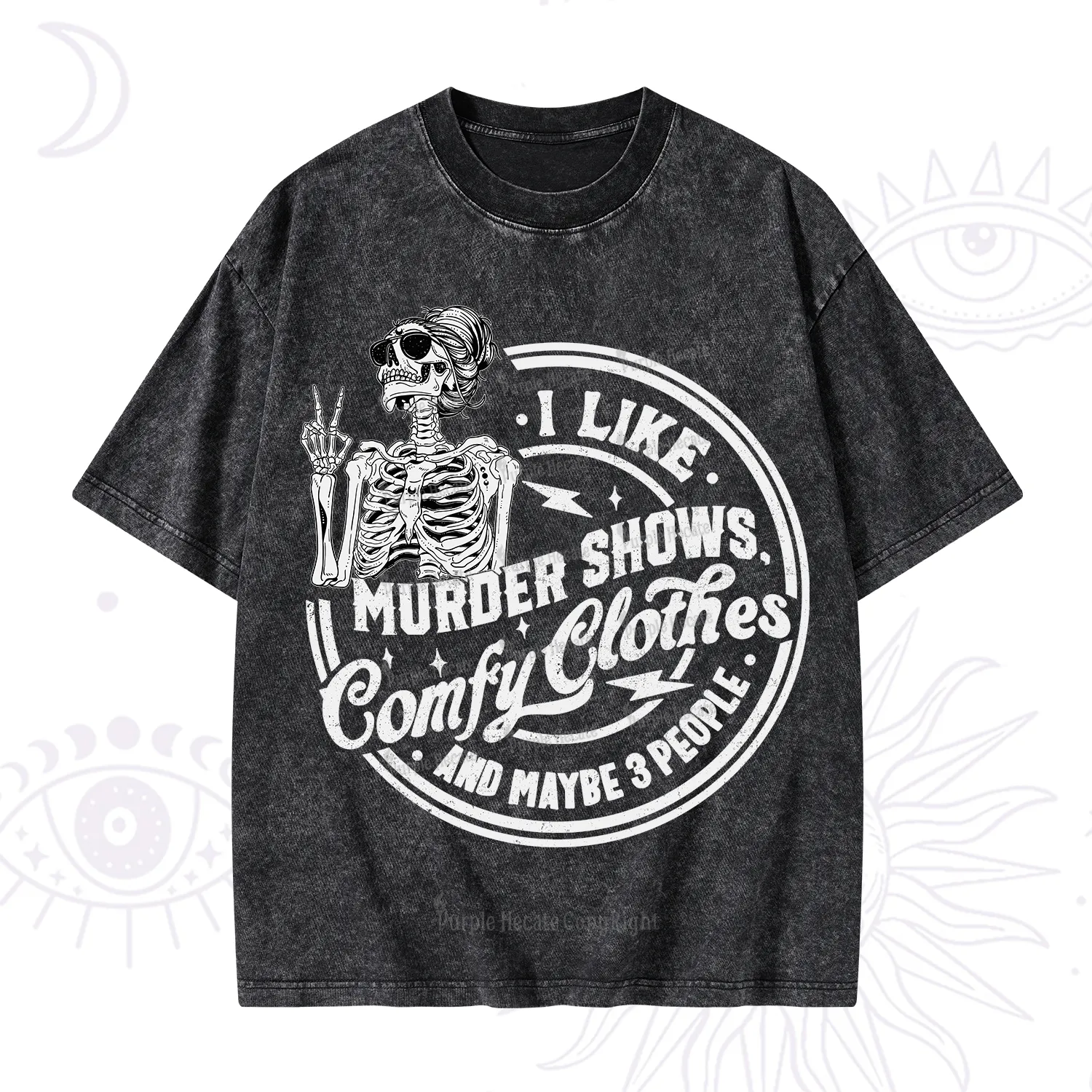 Purplehecate I Like Murder Shows Comfy Clothes And Maybe 3 People Washed T-Shirt