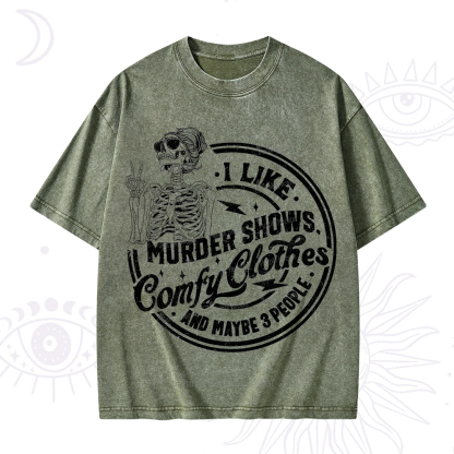 Purplehecate I Like Murder Shows Comfy Clothes And Maybe 3 People Washed T-Shirt