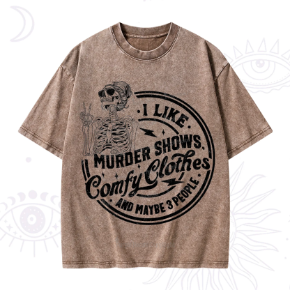 Purplehecate I Like Murder Shows Comfy Clothes And Maybe 3 People Washed T-Shirt