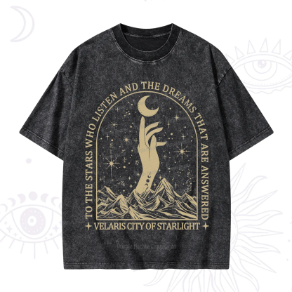 Purplehecate To The Stars Who Listen And The Dreams That Are Answered Washed T-Shirt