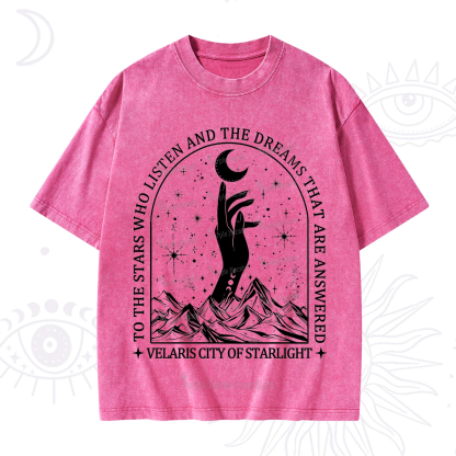 Purplehecate To The Stars Who Listen And The Dreams That Are Answered Washed T-Shirt
