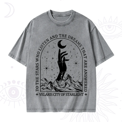 Purplehecate To The Stars Who Listen And The Dreams That Are Answered Washed T-Shirt