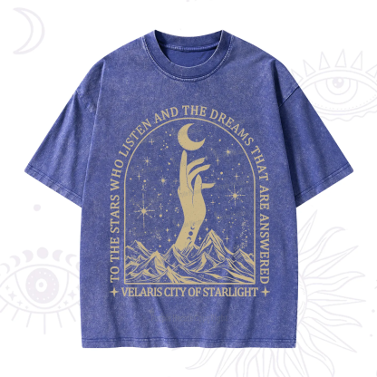 Purplehecate To The Stars Who Listen And The Dreams That Are Answered Washed T-Shirt