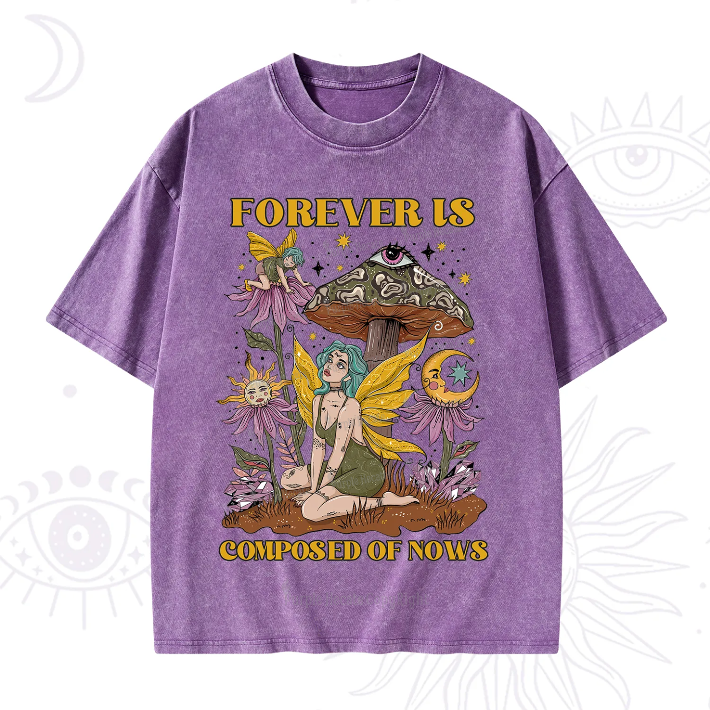 Purplehecate Forever Is Composed Of Nows Washed T-Shirt