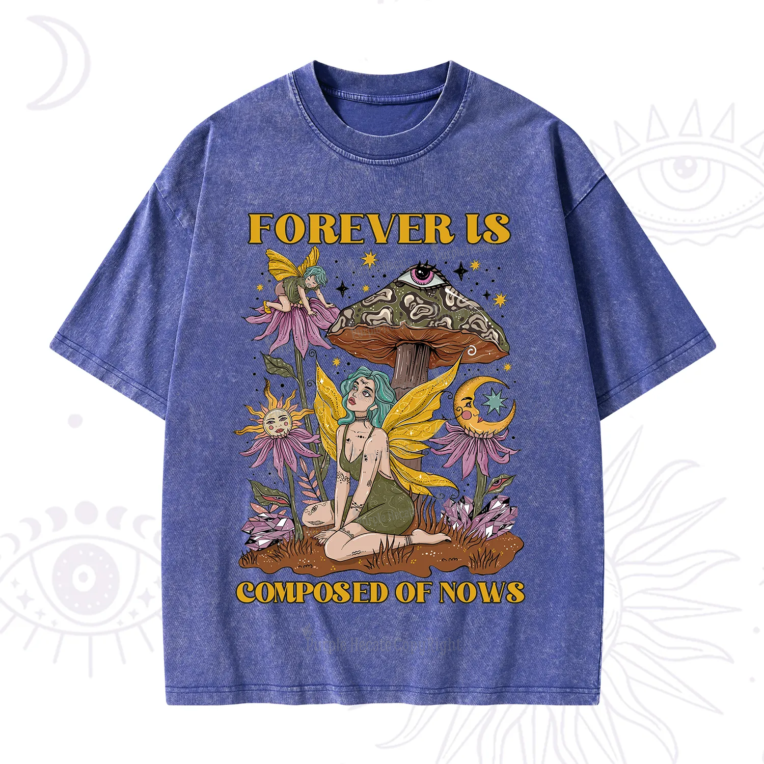 Purplehecate Forever Is Composed Of Nows Washed T-Shirt