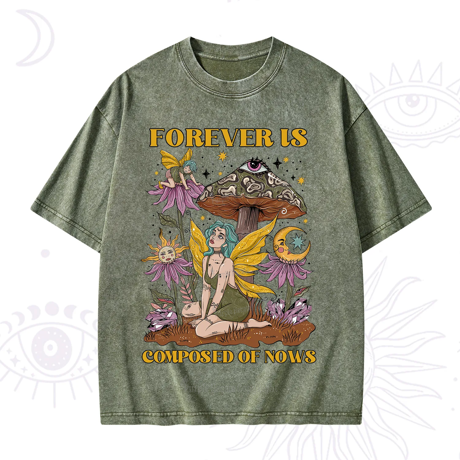 Purplehecate Forever Is Composed Of Nows Washed T-Shirt