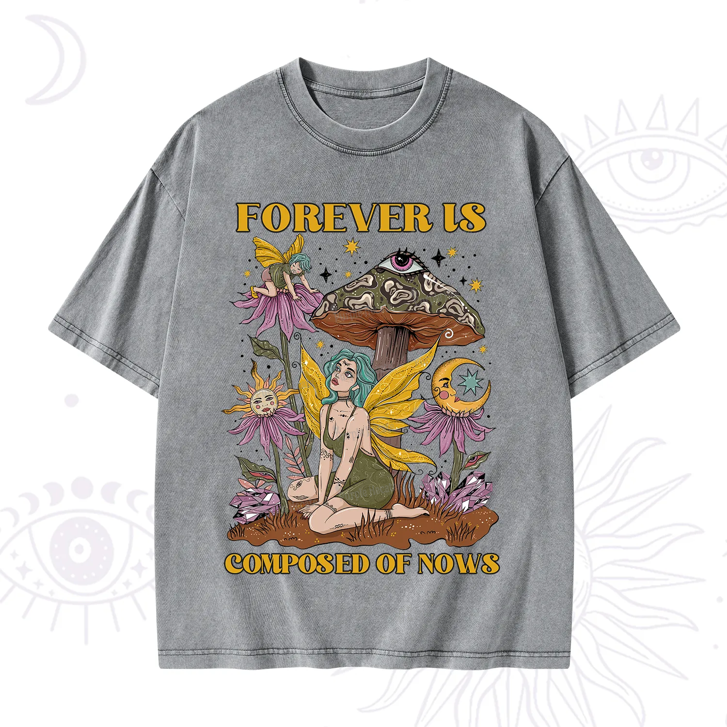 Purplehecate Forever Is Composed Of Nows Washed T-Shirt