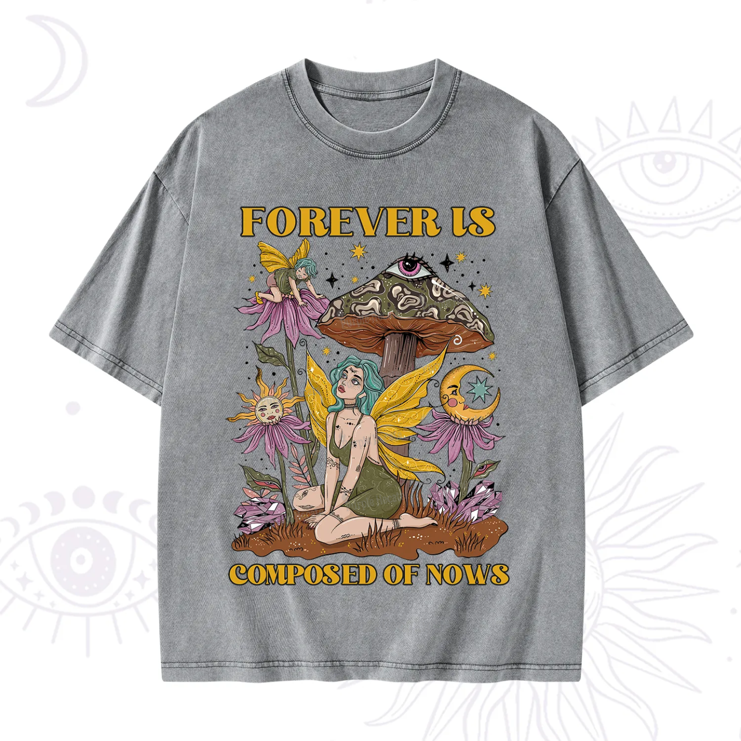 Purplehecate Forever Is Composed Of Nows Washed T-Shirt