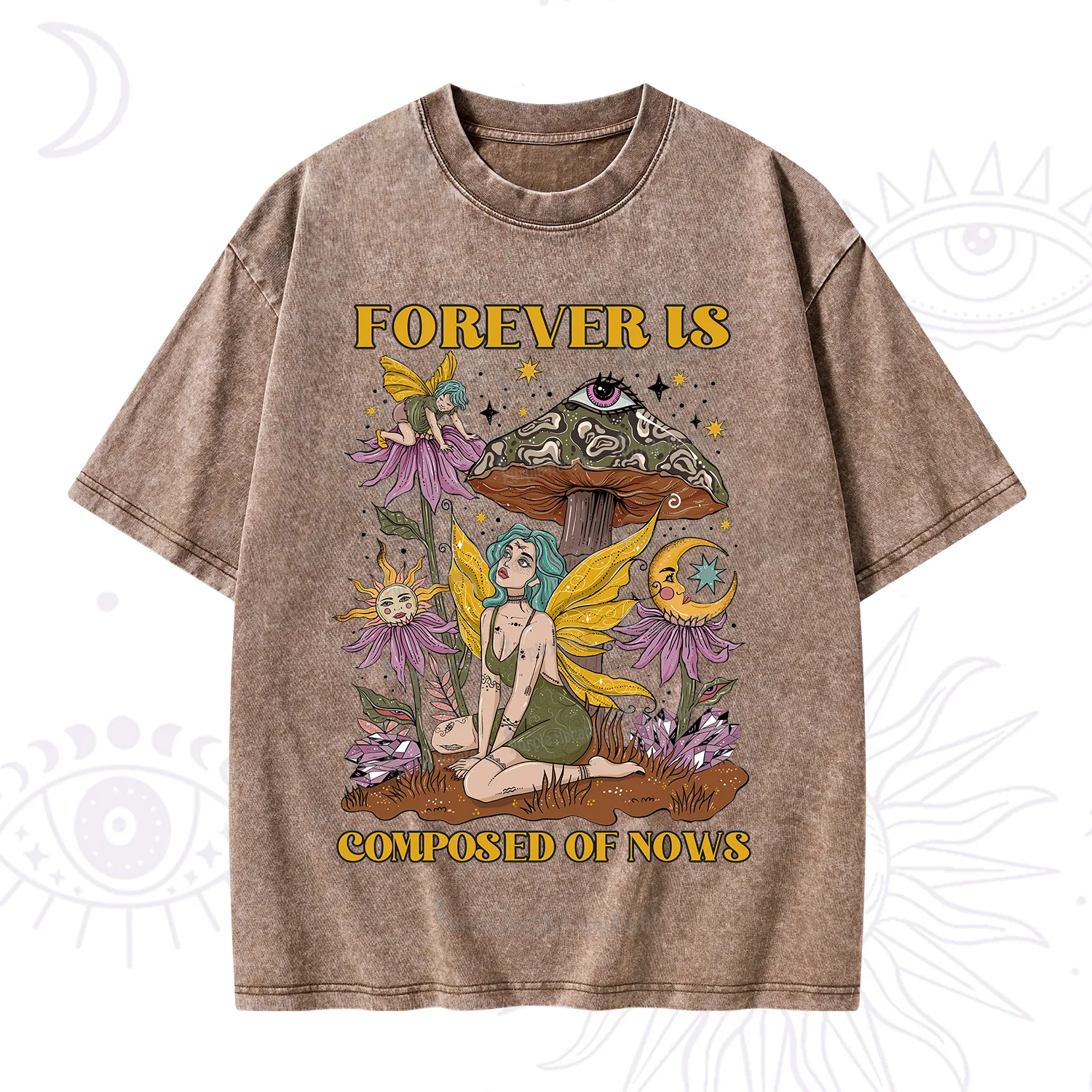 Purplehecate Forever Is Composed Of Nows Washed T-Shirt