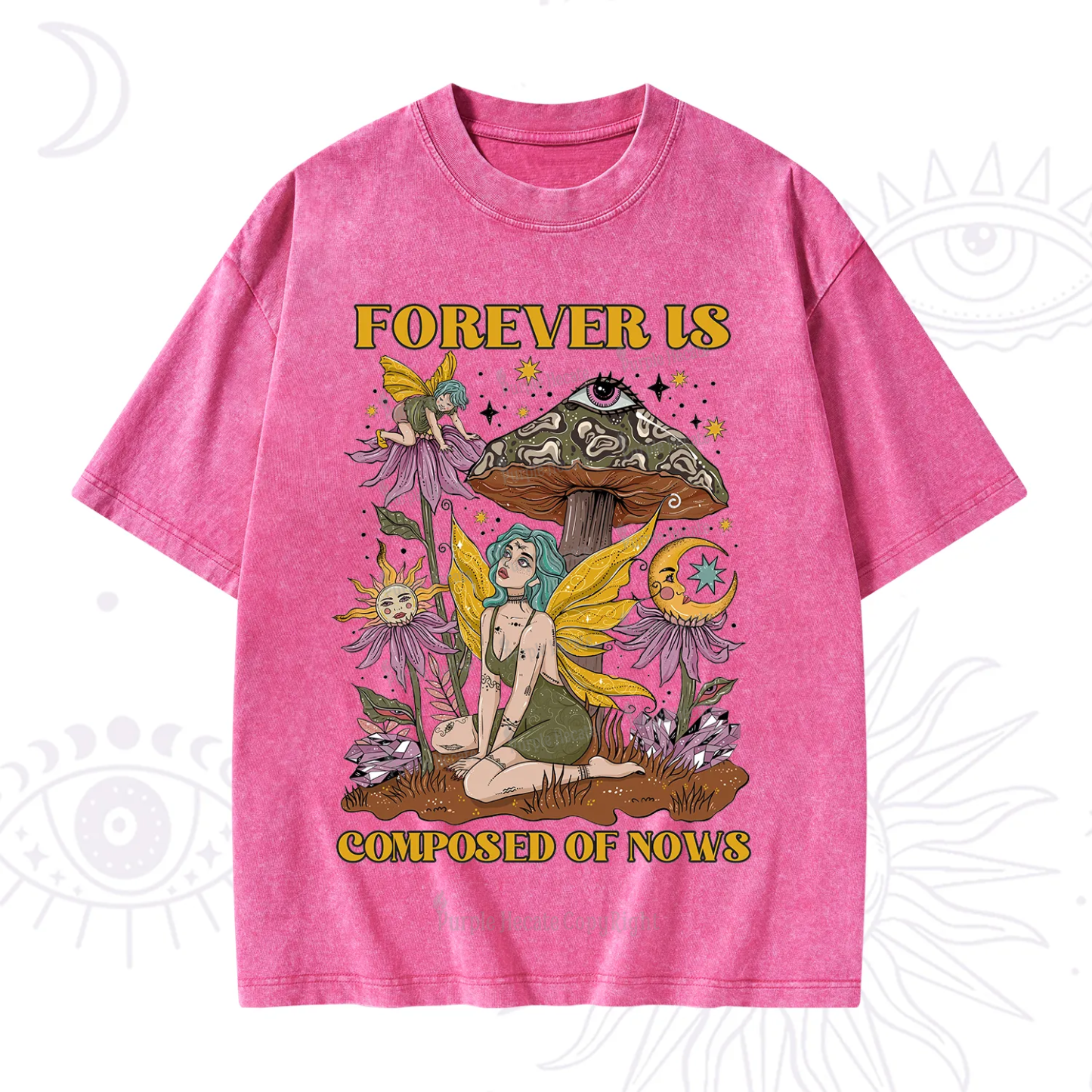Purplehecate Forever Is Composed Of Nows Washed T-Shirt