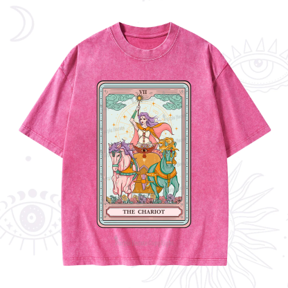 Purplehecate The Chariot Tarot Washed T-Shirt