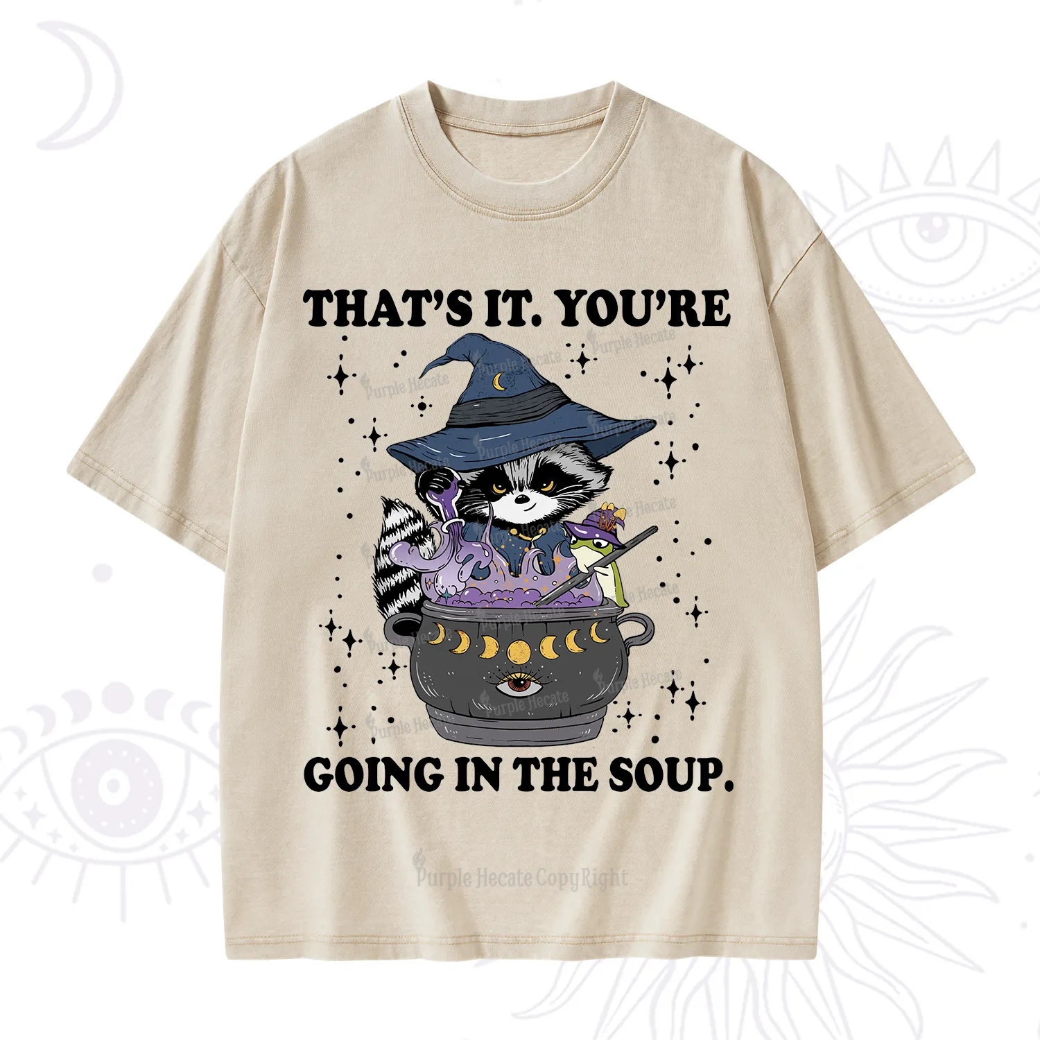 Purplehecate That's It You're Going In The Soup Washed T-Shirt