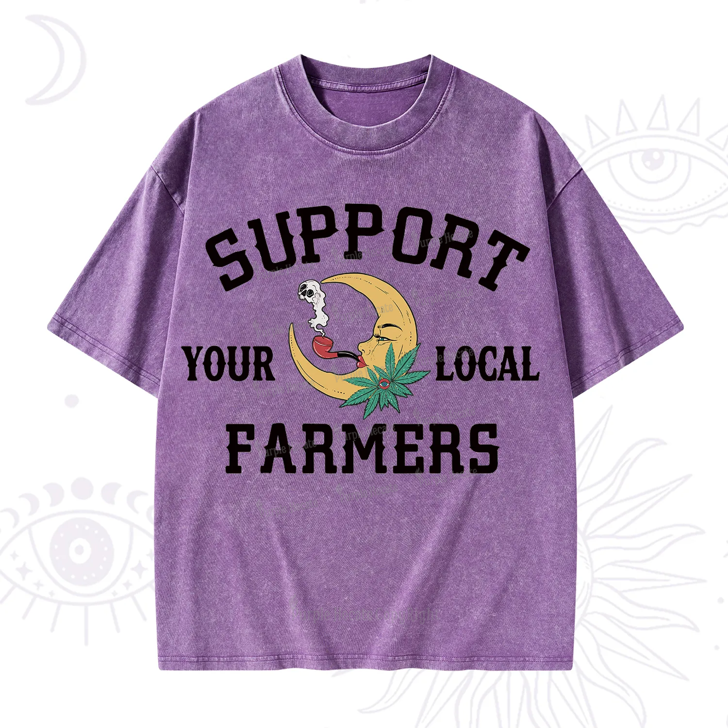 Purplehecate Support Your Local Farmer Washed T-Shirt