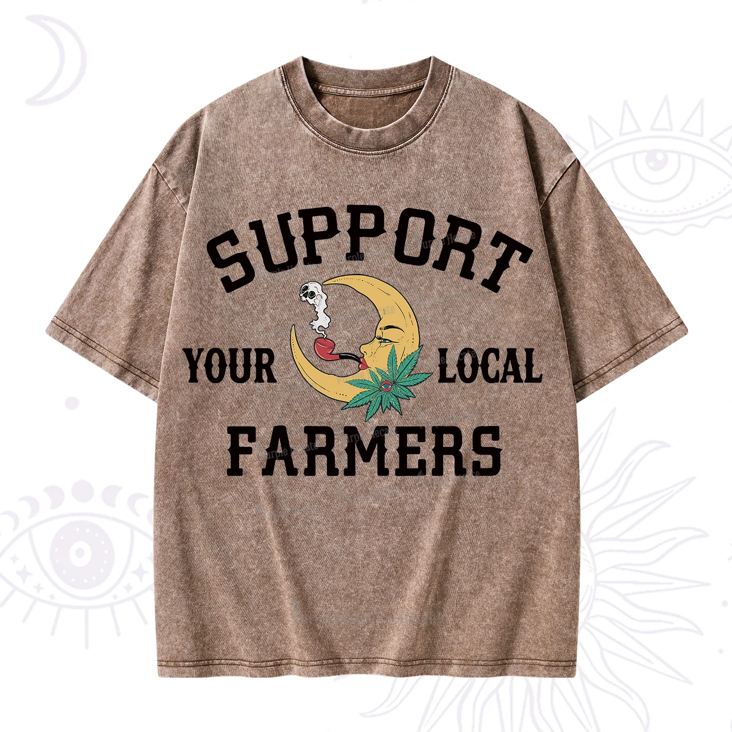 Purplehecate Support Your Local Farmer Washed T-Shirt