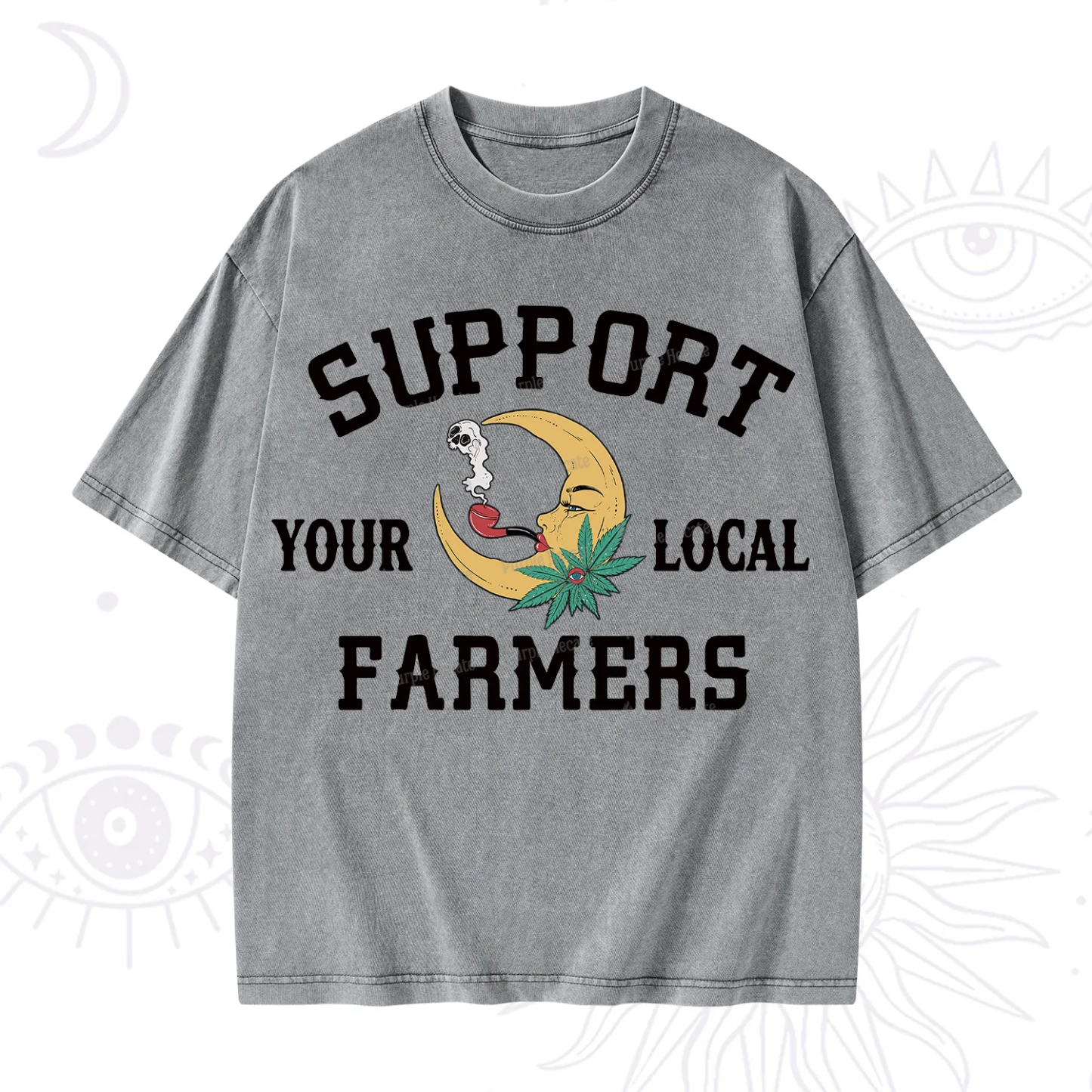 Purplehecate Support Your Local Farmer Washed T-Shirt